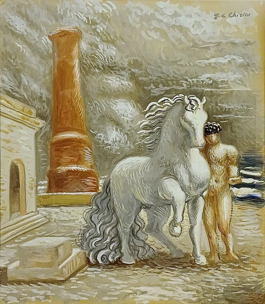 Giorgio De Chirico - Le Rive della Tessaglia, Museo Soumaya